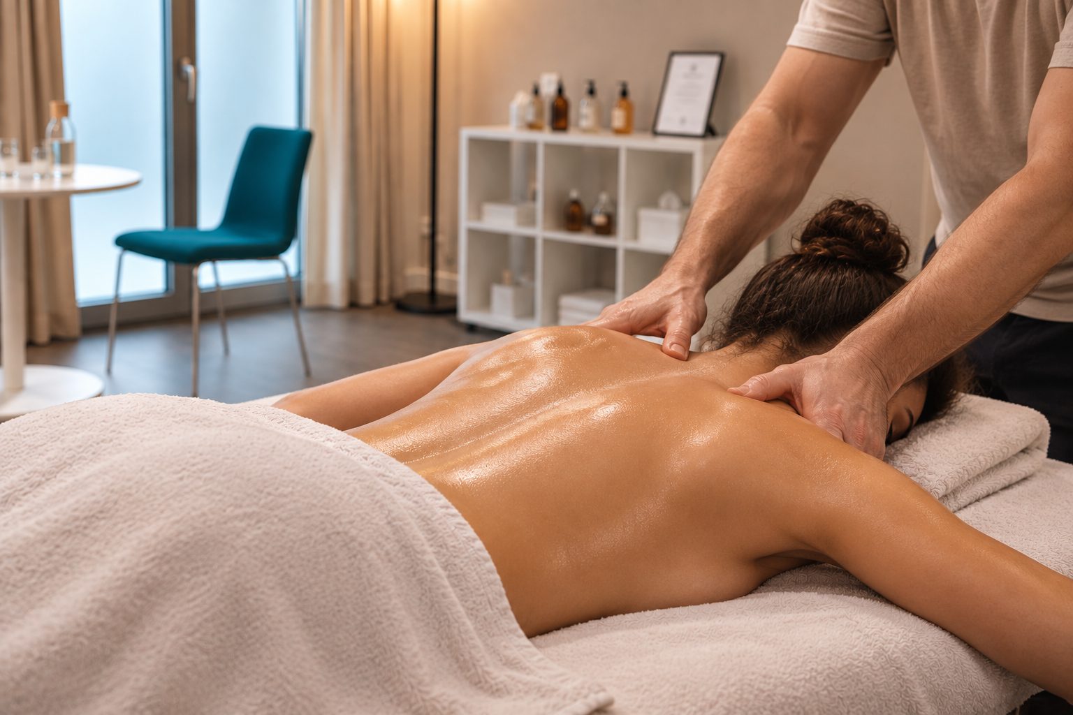 Klassische Massage oder schwedische Massage im Lichthafen Lindau mit gezielten Massagegriffen